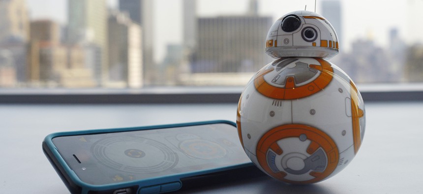 BB-8 and a smartphone.