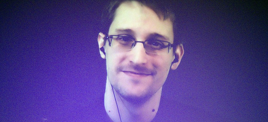 Former U.S. National Security Agency contractor Edward Snowden