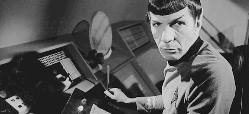 Photo of Leonard Nimoy as Spock from Star Trek, the Original Series.