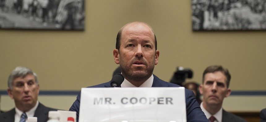 Justin Cooper, aide to former President Bill Clinton and the administrator for the private server located in the Chappaqua, New York, testifies on Capitol Hill,