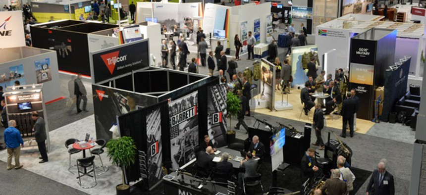 There are more than 600 exhibitors at this year's annual meeting of the Association of the United States Army.