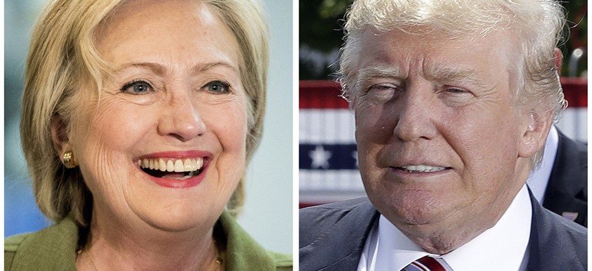 Democratic presidential candidate Hillary Clinton and Republican presidential candidate Donald Trump.