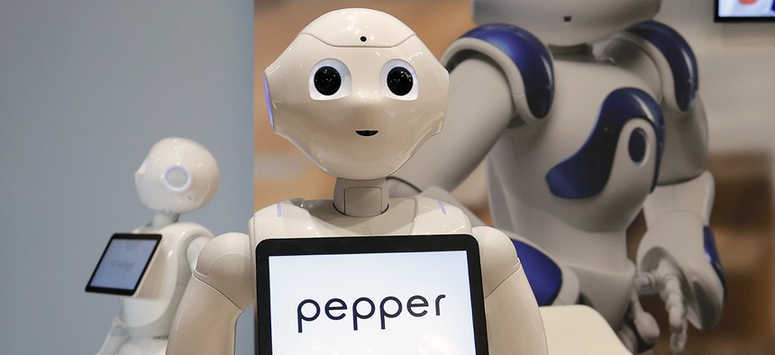 Pepper the robot of Softbank Robotics