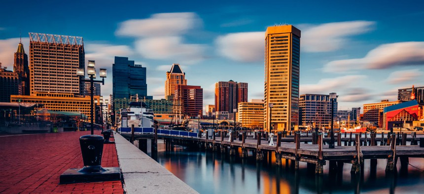 The Baltimore skyline