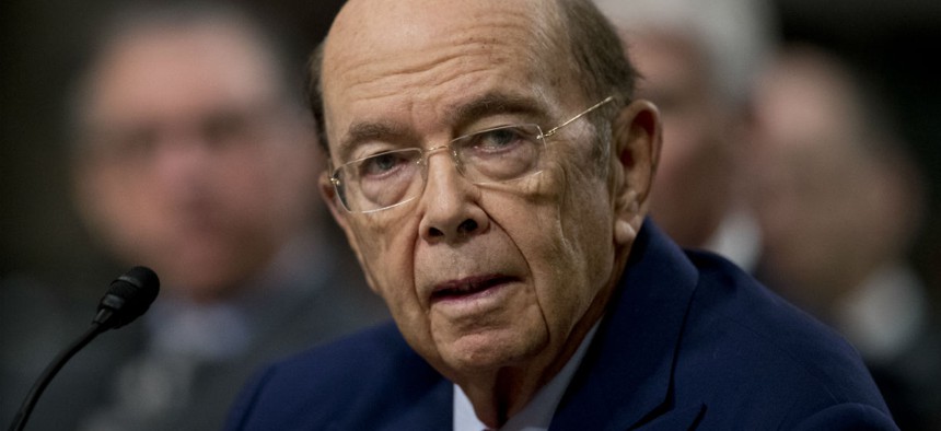 Commerce Secretary-designate Wilbur Ross testifies on Capitol Hill.