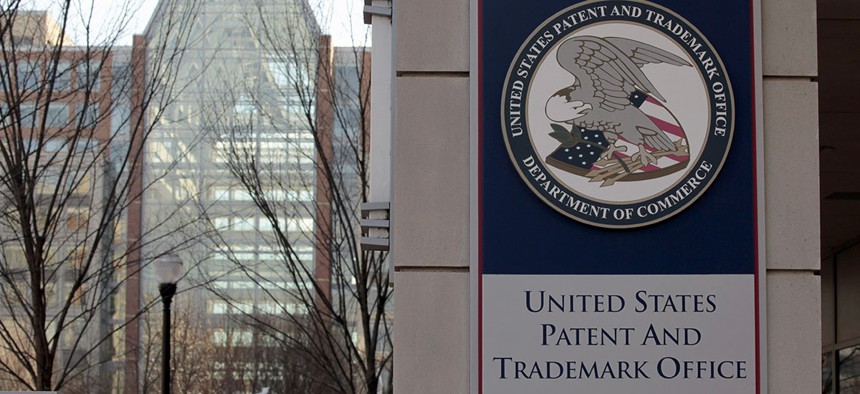 The U.S. Patent and Trademark Office is seen in Alexandria, Va.