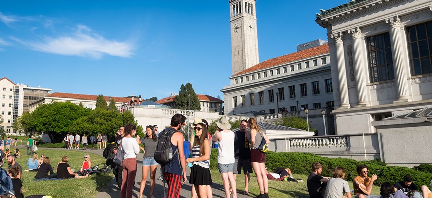 Students at the University of California, Berkeley.