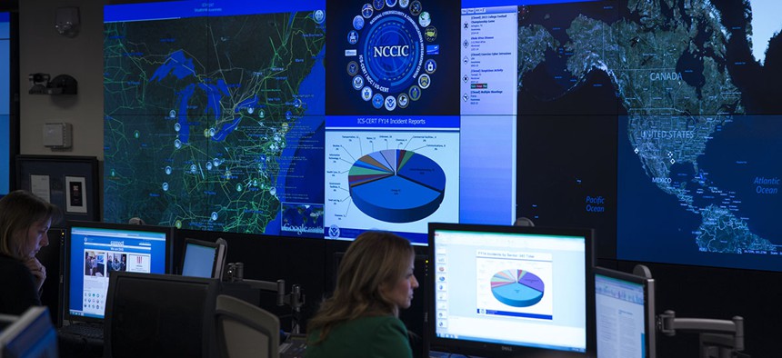 A view of the National Cybersecurity and Communications Integration Center in Arlington, Va., Tuesday, Jan. 13, 2015.