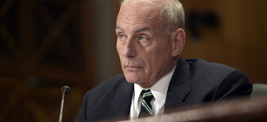 Homeland Security Secretary John Kelly testifies on Capitol Hill in Washington, June 6, 2017