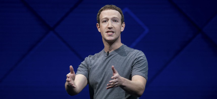 Facebook CEO Mark Zuckerberg speaks at his company's annual F8 developer conference, Tuesday, April 18, 2017, in San Jose, Calif.