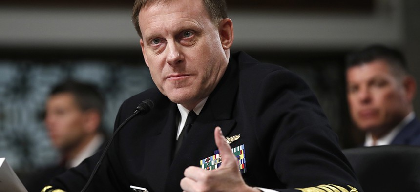 U.S. Cyber Command and the National Security Agency Director Adm. Mike Rogers.