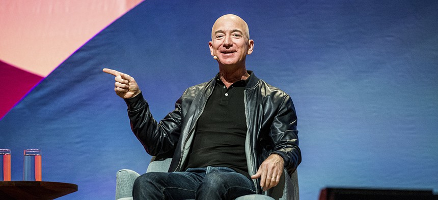 Jeff Bezos, CEO of Amazon.