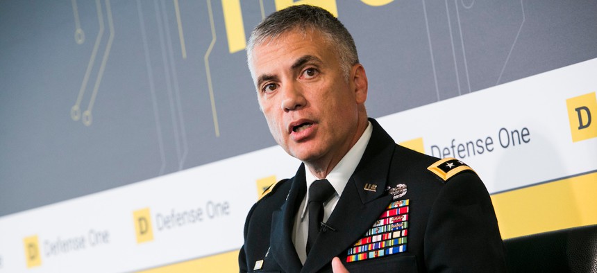 Ltg. Paul Nakasone discusses the future of AI and US Cyber Command at the second Defense One Technology Summit, June, 2017.