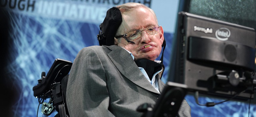 Cosmologist Stephen Hawking 