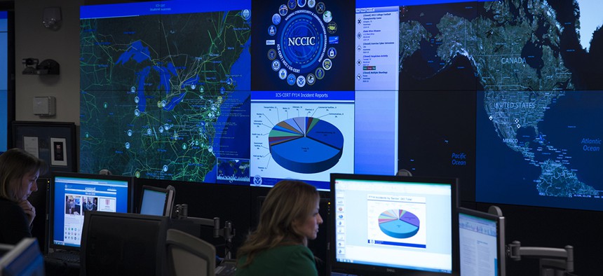 A view of the National Cybersecurity and Communications Integration Center in Arlington, Va., Tuesday, Jan. 13, 2015.
