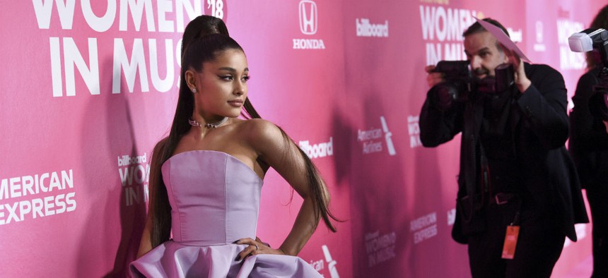 Woman of the year honoree Ariana Grande attends the 13th annual Billboard Women in Music event Dec. 6 in New York.