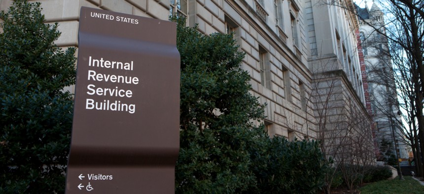 An Internal Revenue Service building in downtown Washington, D.C.