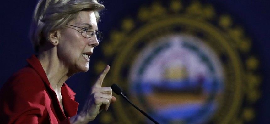 Presidential hopeful Sen. Elizabeth Warren called to break up big tech companies.