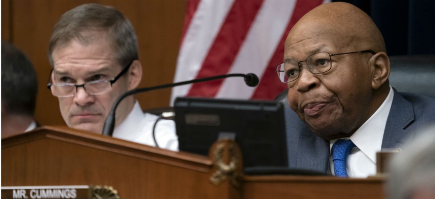 House Oversight and Reform Committee Chairman Rep. Elijah Cummings, D-Md., (right) has introduced legislation to codify banning the box