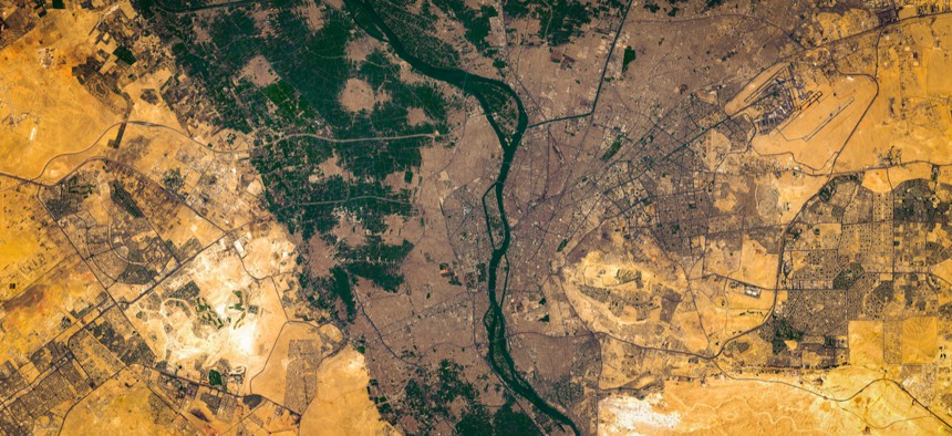 High resolution satellite image of Cairo