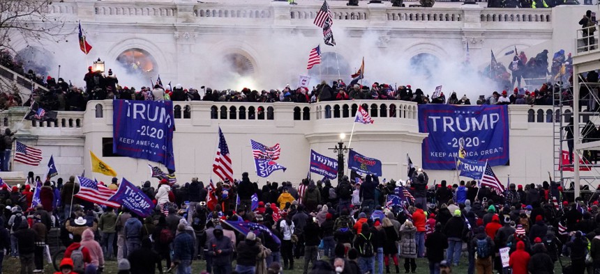 Violent protesters storm the Capitol in Washington Jan. 6.