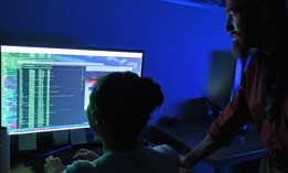Air Force personnel prep open software architecture orchestrated by Kubernetes to fly on a U-2 Dragon Lady at Beale Air Force Base, California, in September 2020. 