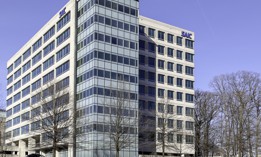 Tysons Corner, Virginia, USA- March 1, 2020: SAIC office building in Tysons Corner, Virginia, USA, an American company provides government services and information technology support.