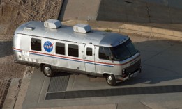 NASA's Astrovan in action at at 2011 launch.