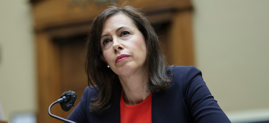 Jessica Rosenworcel, Chairwoman of the Federal Communications Commission testifies during a House Energy and Commerce Committee Subcommittee hearing on March 31, 2022 in Washington, DC.
