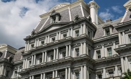 The exterior of the Eisenhower Executive Office Building, located adjacent to The White House, is viewed on June 6, 2017 in Washington, D.C.