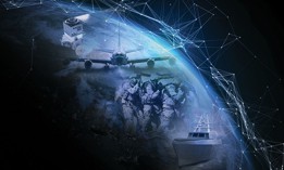 Artist rendering of the U.S. military's JADC2 connectivity vision.