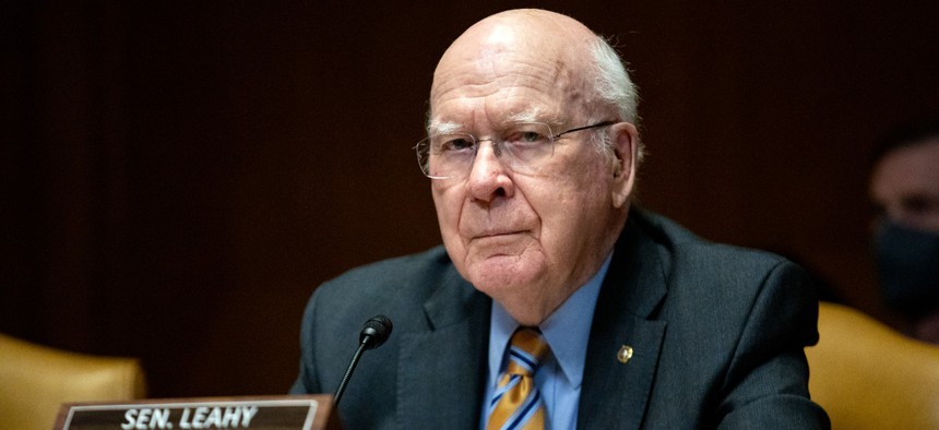 Sen. Patrick Leahy, D-Vt., chairman of the Senate Appropriations Committee, said on the Senate floor Thursday that he and his House counterparts were drafting the measure without “poison pill” riders that Republicans would object to, but Republicans have not expressed a willingness to go along with the plan. 