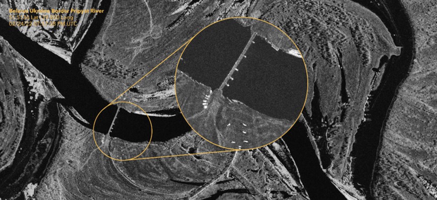 DIU has helped bring commercial technologies to the U.S. military, like Capella Space's SAR image of Russian vehicles crossing a river in Ukraine.
