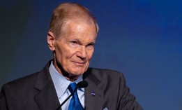 NASA Administrator Bill Nelson speaks at a news conference on the agency's Sustainable Flight Demonstrator project. Nelson explained the future of his agency’s Artemis missions at a March 29 Axios event.