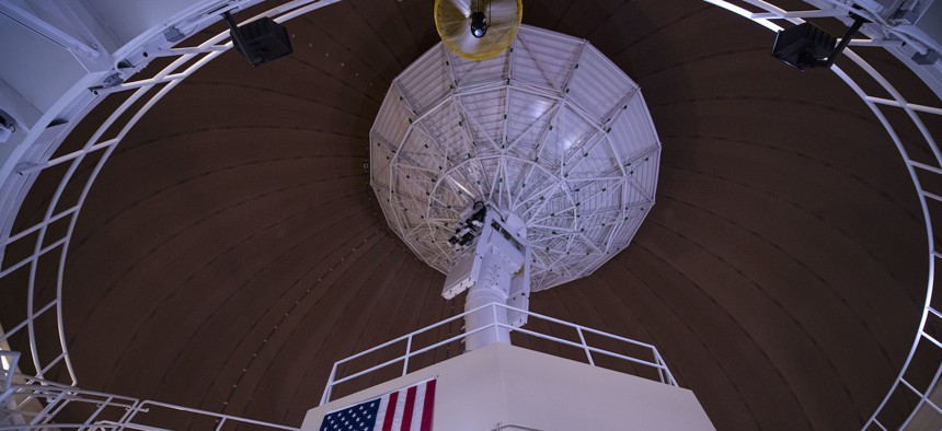  A radome receives data from satellites at Kaena Point Space Force Station, Hawaii, Sept. 14, 2022. 