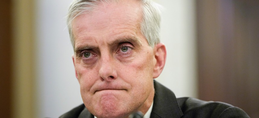 VA Secretary Denis McDonough told senators that the department won't need portions of its budget request amid its electronic health record system pause.