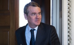 Sen. Michael Bennet, D-Colo., is seen after the senate luncheons on Tuesday, December 13, 2022. Bennet introduced legislation May 11 that would require agencies to designate senior officials in charge of responsible emerging technology.