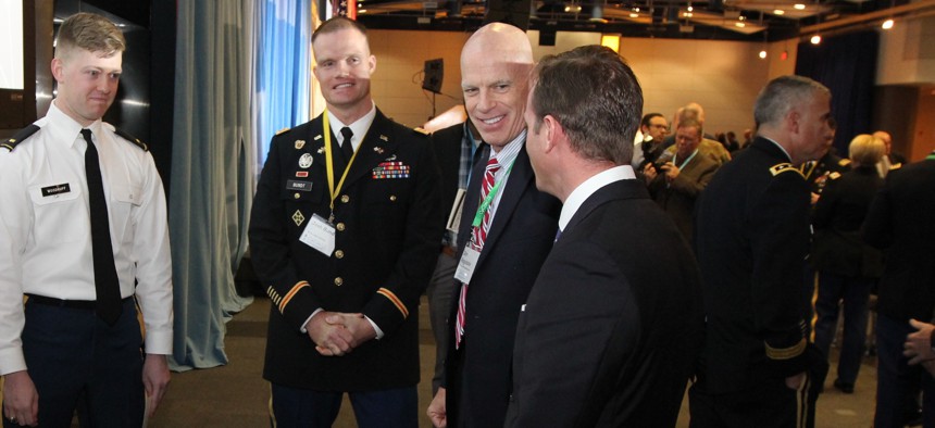 Daniel “Rags” Ragsdale, pictured second from the right, will serve as the White House’s Office of the National Cyber Director's new deputy assistant director for workforce and education. 