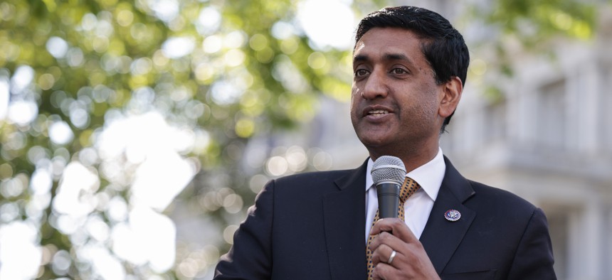 Rep. Ro Khanna, D-Calif., shown here at a White House event in 2022, is looking to pass a bill to establish a top service delivery officer in the federal government.
