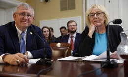 Reps. Frank Lucas , R-Okla, and Zoe Lofgren, D-Calif., shown here at a Rules Committee Hearing in July 2023, are backing an extension of a bill supporting research into quantum computing.