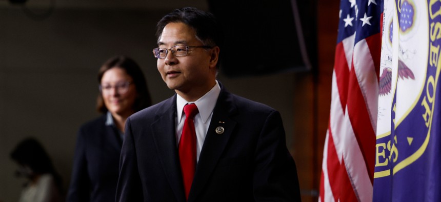 Rep. Ted Lieu, D-Calif., joined three other lawmakers to introduce legislation requiring federal agencies to follow the NIST risk management framework when procuring AI.