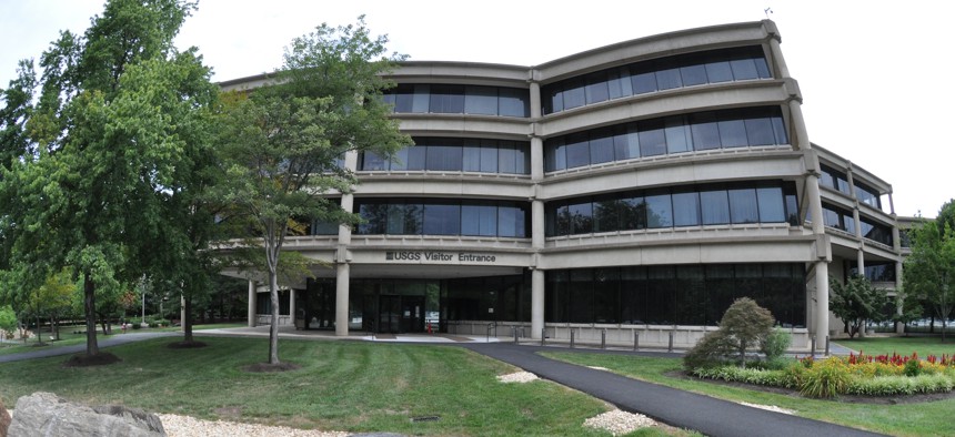 USGS headquarters in Reston, Virginia. The agency is looking to quantum sensing technologies to look below the surface of the Earth.