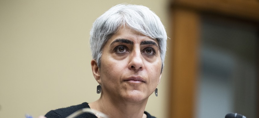 OPM Director Kiran Ahuja, shown here testifying at a House hearing in March 2023, is looking to create new paths for cyber talent to enter government service.