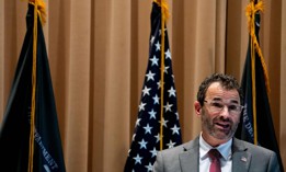 IRS Commissioner Danny Werfel, shown here briefing reporters in November 2023, says modernizing IRS tech is a "generational imperative"