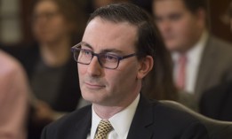 Michael Sulmeyer, shown here at a 2018 House hearing, is the Biden administration's pick to lead cyber policy at the Pentagon.