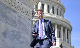 Rep. Derek Kilmer, shown here at the Capitol on March 12, 2024, led a New Democrat Coalition letter urging efforts to support development of a "robust' federal AI workforce.