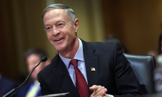 SSA Commissioner Martin O'Malley, shown here at his Senate confirmation hearing in November 2023, is releasing data on agency performance.