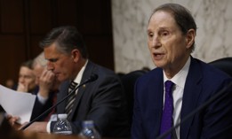 Oregon Democrat Sen. Ron Wyden, shown here questioning witnesses at a March 2024 hearing, is seeking FTC and SEC probes of United Health in the wake of a ransomware attack.