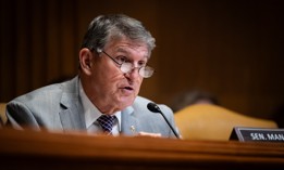 Sen. Joe Manchin, D-W. Va., shown here at a June 4, 2024 Senate hearing, is backing a bill to expand AI capabilities at the Department of Energy and the National Labs.