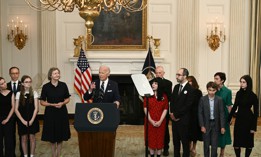 President Joe Biden speaks about today's prisoner swap alongside families of Americans just released from Russian captivity.
